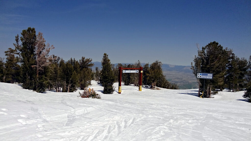 Near the Top of Comet Lift at Heavenly, South Lake Tahoe