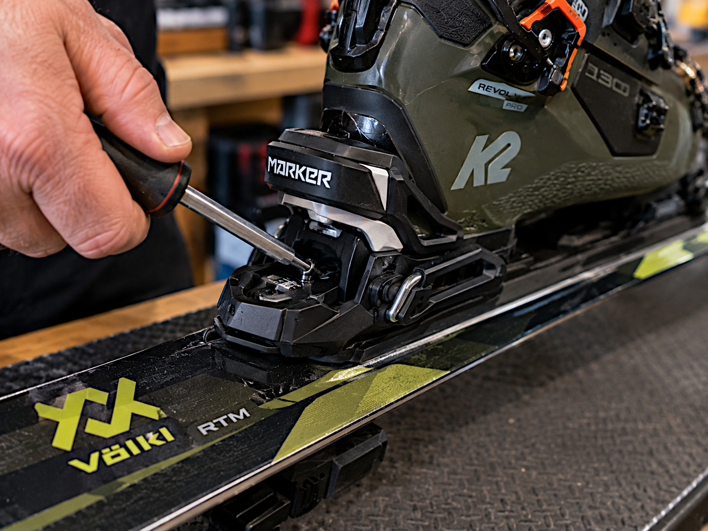 Rental Ski Setup