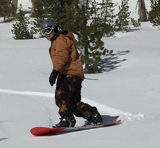 Snowboard in Powder